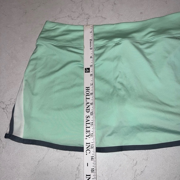 Nike Skort Womens Large Mint Green White Grey Dri Fit Tennis Golf - Picture 7 of 7